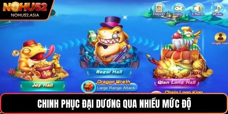Chinh phục đại dương qua nhiều mức độ Chinh phục đại dương qua nhiều mức độ